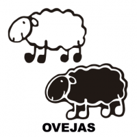 ovejas-pegatinas